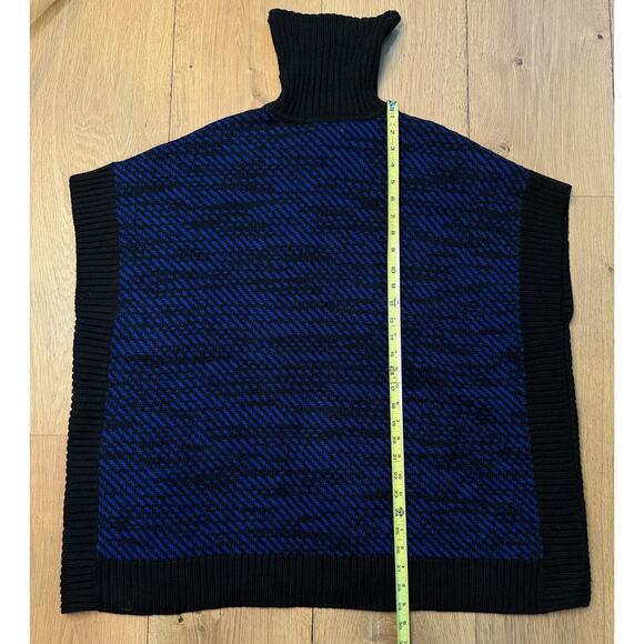 Michael Kors Poncho Knit Cotton Sweater Boxy Relaxed Fit Turtleneck, Size SMALL - Picture 5 of 10